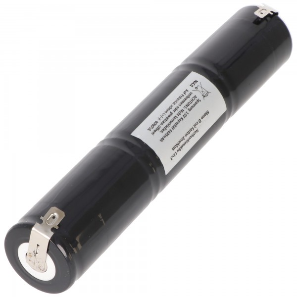 Batterie lumière de secours NiCd 3.6V 4500mAh L1x3 Mono D avec connexion Faston remplace la batterie 3.6V
