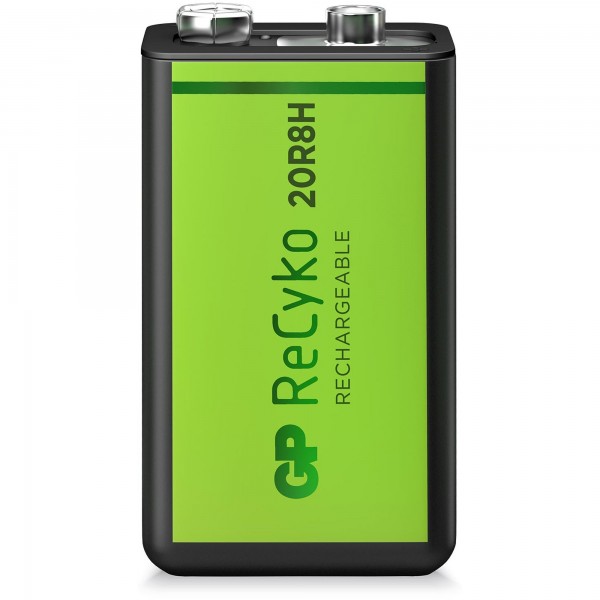 Batterie 9V GP NiMH 200 mAh ReCyko 8.4V 1 pièce