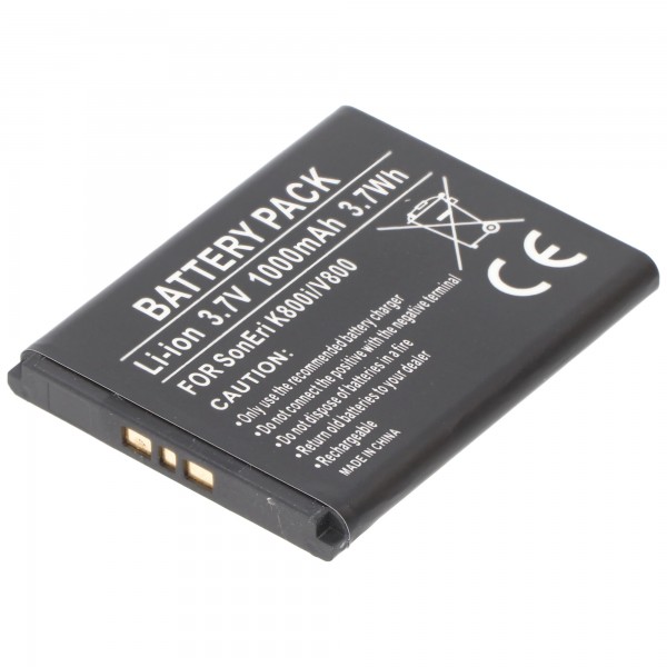 AccuCell batterie adaptée pour Sony BST-33 batterie avec 1000mAh