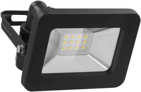 Spot d'extérieur LED Goobay, 10 W - avec 850 lm, lumière blanche neutre (4000 K) et presse-étoupe M16, adapté à une utilisation en extérieur (IP65)