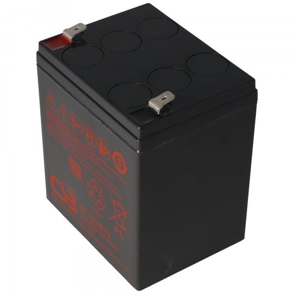 CSB-HR1221WF2 Batterie au plomb 12 mA AGM 1,75Ah - 21Wh, 90x70x106mm Faston 6.3mm Haute Courant
