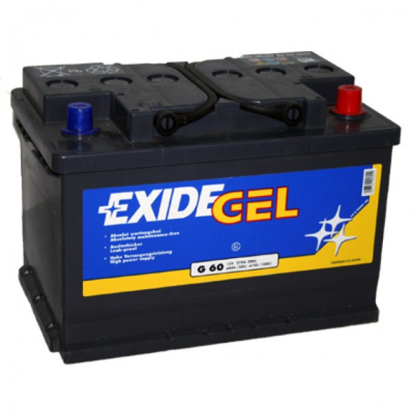 Exide Equipment Gel ES 650 (G60) Batterie au plomb avec A-Pol 12V, 56000mAh