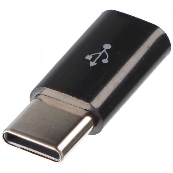 Adaptateur AccuCell - Micro-USB 2.0 femelle vers USB Type C (USB-C) mâle - noir