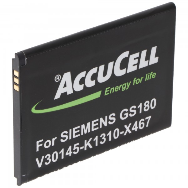 Batterie AccuCell adaptée pour Siemens Gigaset GS180 V30145-K1310-X467 Batterie 3,8 V avec une capacité de 3000 mAh