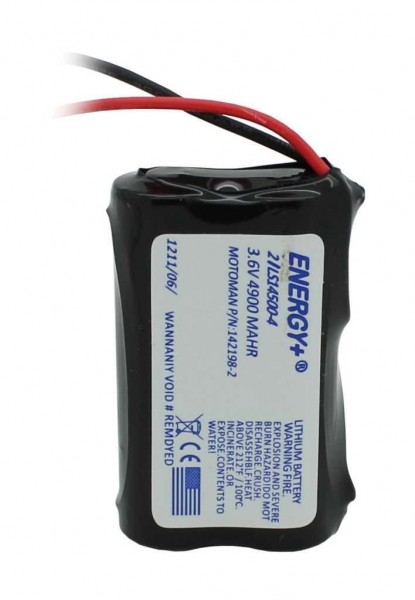 La batterie de stockage de 3,6 V remplace la Motoman 142198-2 - 4900 mAh