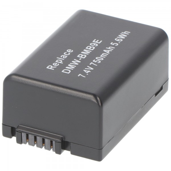 Batterie compatible pour Panasonic DMW-BMB9, DMC-FZ40, -FZ45, -FZ48