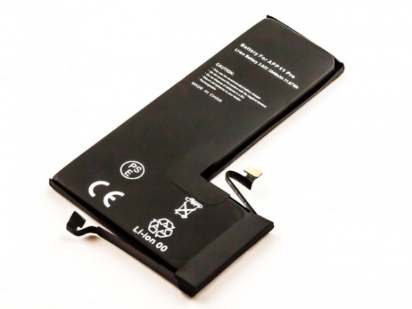 Batterie adaptée pour Apple iPhone 11 Pro, Li-Polymer, 3.83V, 3046mAh, 11.7Wh, intégrée, sans outils - sans informations sur l'état de la batterie