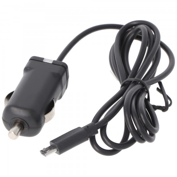 Câble chargeur de voiture AccuCell Micro-USB - 1A - noir