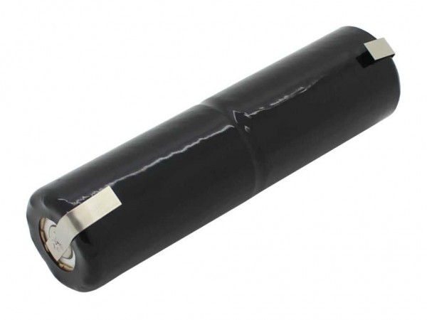 Batterie lumière de secours NiCd 2,4V 2500mAh L1x2 Baby C avec cosses à souder remplacée RZB 41E035AC03301
