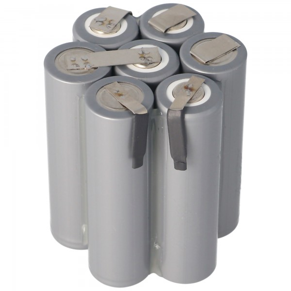 Batterie pour auto-installation adaptée pour lampe de poche Metz 76-56, 7656, Mecablitz 76 MZ NiMH, Flattop 8.4V 2200mAh