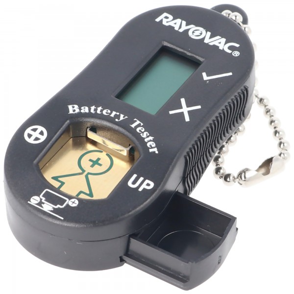 Testeur de batterie pour piles d'aides auditives avec boîte de stockage de piles, vérifie toutes les piles d'aides auditives courantes