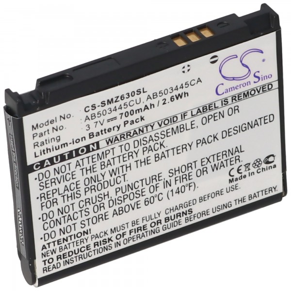 AccuCell batterie adaptéee pour Samsung SGH-Z540, -Z630, -P520, -P528