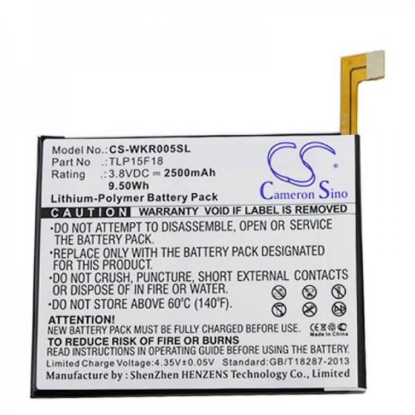 Batterie compatible pour Wiko Rainbow UP, Rainbow 4G Dual Sim LTE TLP15F18