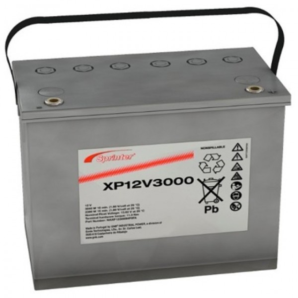 Batterie au plomb Exide Sprinter XP12V3000 avec borne à vis M6 12V, 92800mAh