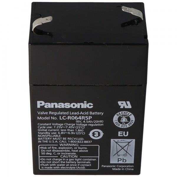 Batterie Panasonic LC-R064R2P PB 6.0V 4.2Ah