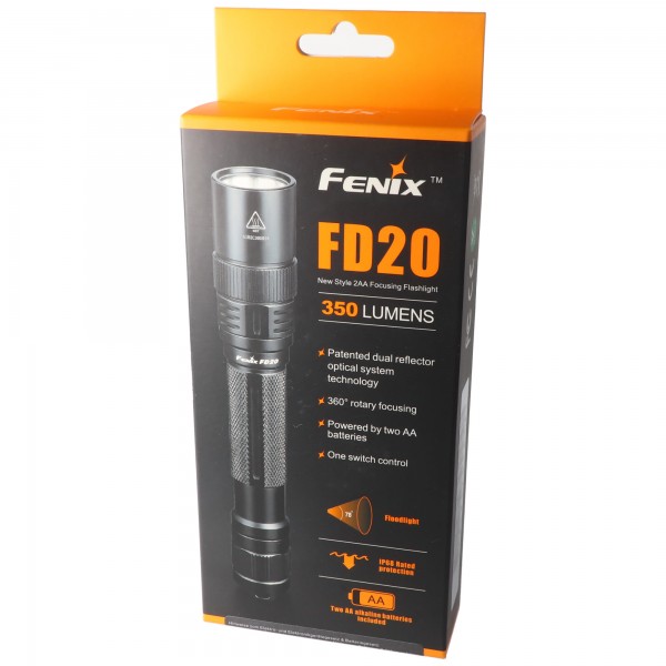 Lampe de poche à DEL Fenix FD20 Cree XP-G2 S3 à mise au point rotative