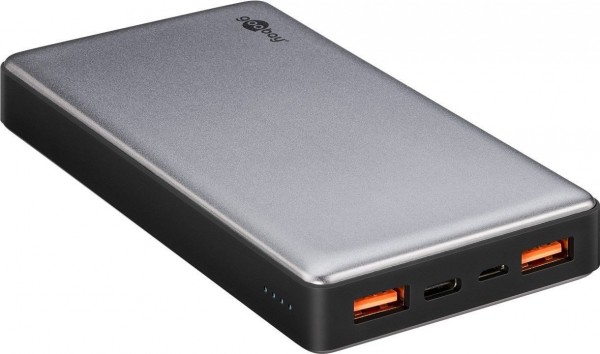 Quickcharge Powerbank avec 15000 mAh, charge rapide et port de charge USB 2x 3A