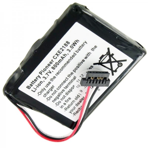 Batterie adaptée pour Pioneer CXE2188, AVIC-F320BT, batterie 338937010176