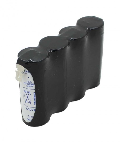 Batterie lumière de secours NiMH 4,8V 4200mAh F1x4 Juice VHT-7/5 CS CFG avec connecteur Faston adapté pour batterie 4.8V
