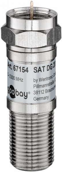 Atténuateur Goobay SAT 20 dB - connecteur F > prise F