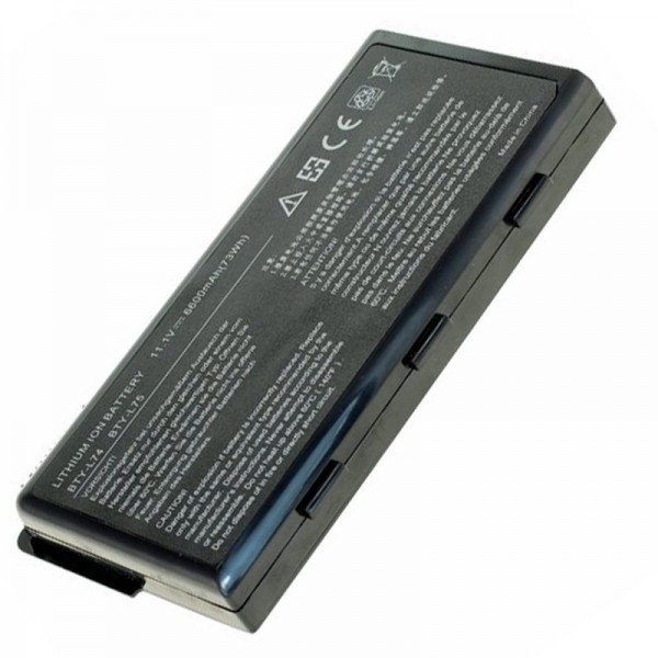 Batterie pour MSI 957-173XXP-101, -102, BTY-L74, BTY-L75, 6600mAh