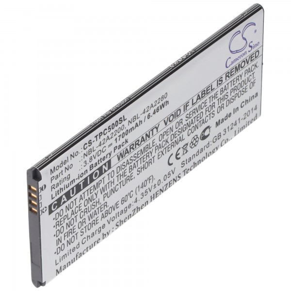 Batterie pour Neffos C5 et autres tels que NBL-42A2200 et autres 1700mAh