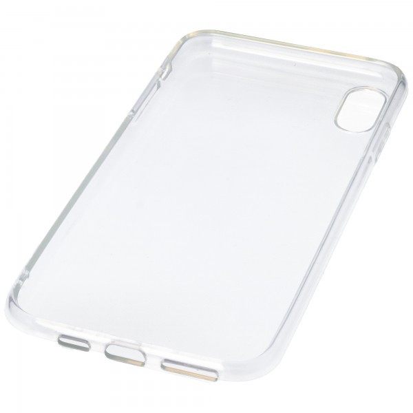 Coque adaptée pour Apple iPhone XS Max - coque de protection transparente, coussin d'air anti-jaune, protection antichute, coque en silicone pour téléphone portable, coque en TPU robuste