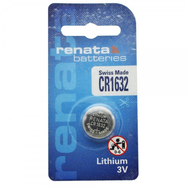 2 piles Renata CR1632, pile au lithium 1632 
