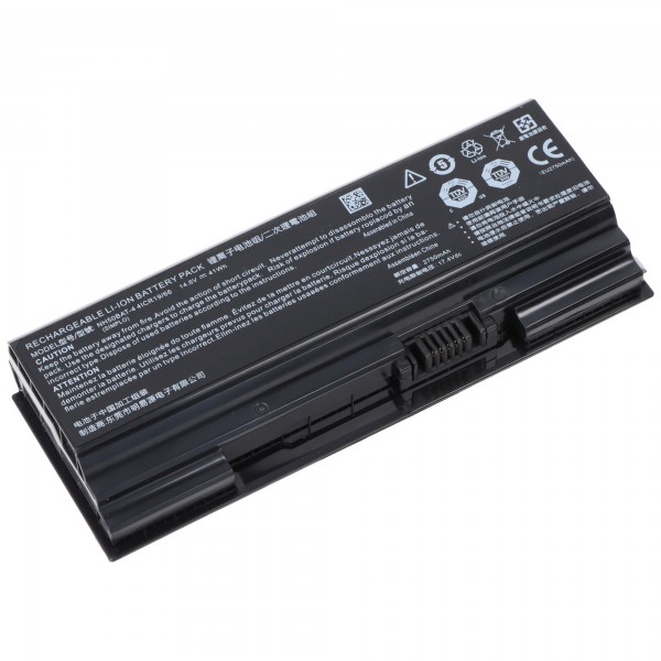 Batterie adaptée pour Clevo NH50ED, NH55EDQ, Li-ion, 14,6V, 2750mAh, 41Wh