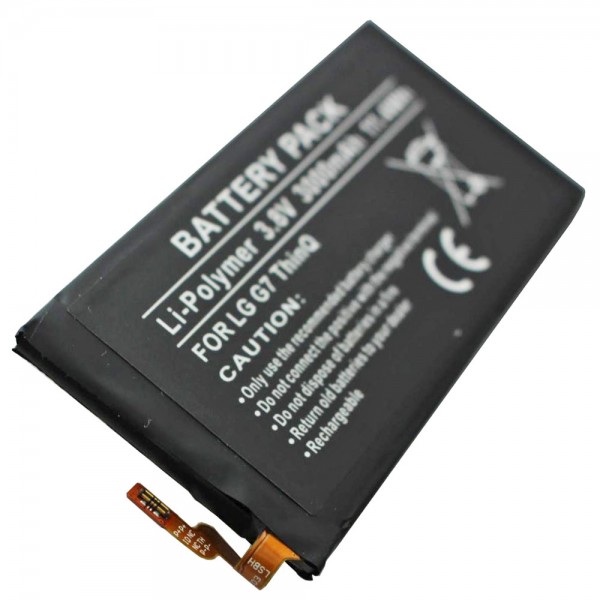 Batterie pour LG G7 ThinQ, Li-Polymer, 3.8V, 3000mAh, 11.4Wh, intégrée, sans outil
