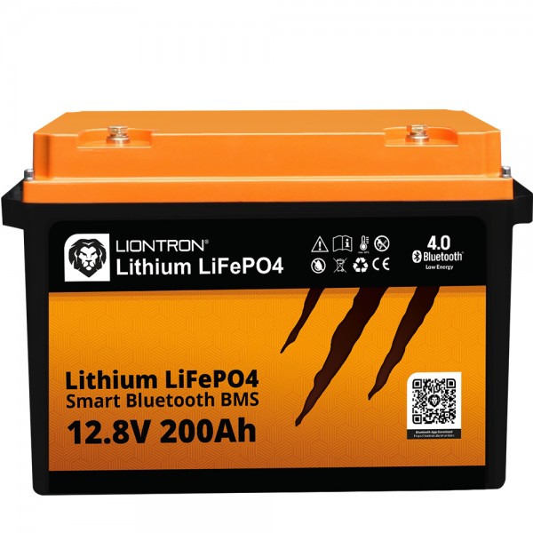 Batterie LIONTRON LiFePO4 Smart BMS 12.8V, 200Ah - remplacement complet des batteries au plomb 12 volts