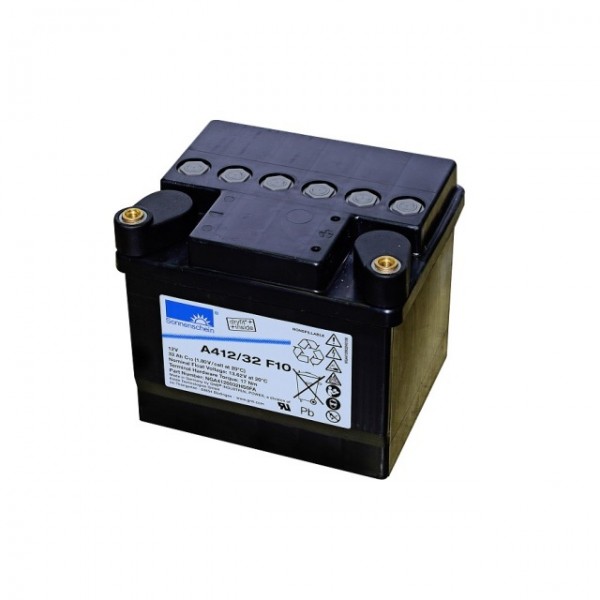 Batterie au plomb Exide Sonnenschein Dryfit A412 / 32F10 avec borne à vis M10 12V, 32000mAh