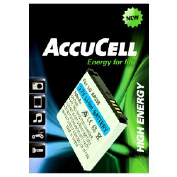 AccuCell batterie adaptéee pour téléphone portable LG KP500, 700mAh