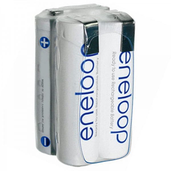 Pack de batteries Eneloop 4,8 volts sous forme de cube jusqu'à 2000 mAh