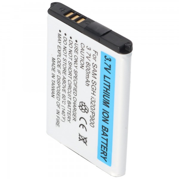 Batterie pour Samsung SGH i320, P900, Li-ion, 3.7V, 600mAh, 2.2Wh