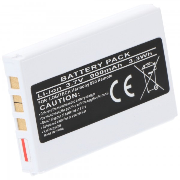 Batterie compatible pour Logitech Harmony 900, 880, 885, 890, 720 batterie 900mAh