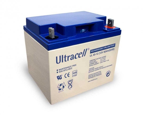 Batterie au plomb Ultracell UL40-12 12V 40Ah Batterie au plomb AGM