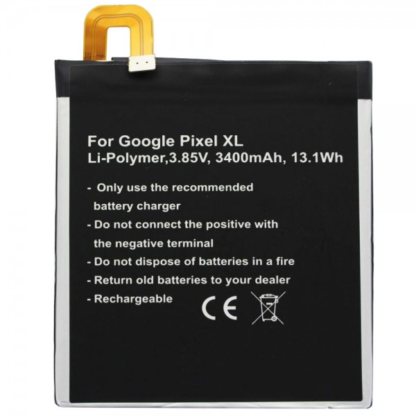 Batterie compatible avec les batteries Google Pixel XL 35H00263-00M, B2PW2100, Google G-2PW2100, G-2PW2100-021-B, G-2PW2200