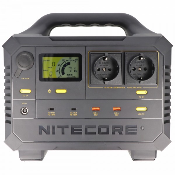 Powerstation Nitecore NES1200 d'une capacité de 348 000 mAh, parfaitement adaptée comme alimentation mobile, la nouvelle centrale électrique Nitecore NES1200