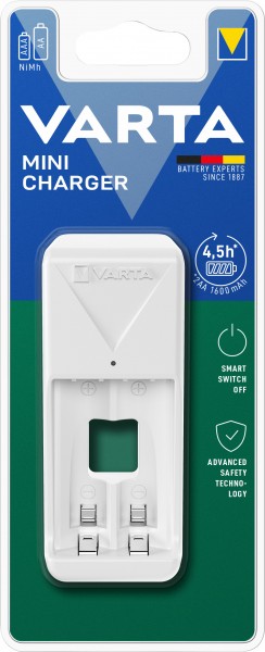 Batterie rechargeable Varta NiMH, chargeur universel, mini chargeur sans piles, pour AA/AAA, vente au détail