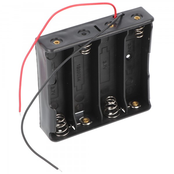 Support de batterie pour 4x cellules 18650 avec connecteur (4S1P)
