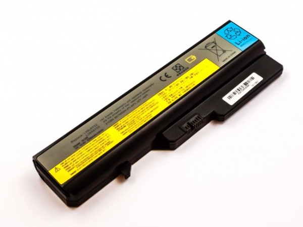 Batterie pour Lenovo G560, G575, Li-ion, 10.8V, 5200mAh, 56.2Wh, noir