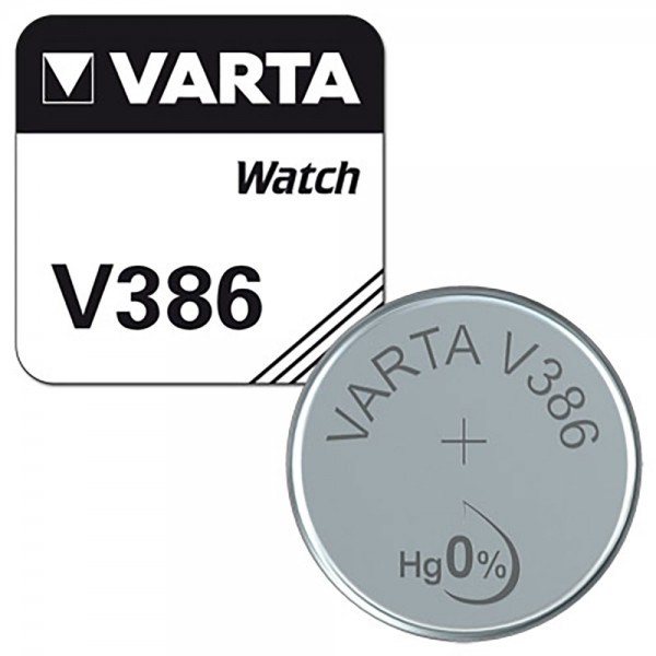 386, Varta V386, SR43, SR43W pile bouton pour montres, etc.