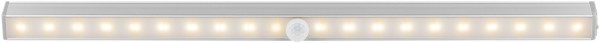 Lampe sous meuble Goobay LED avec détecteur de mouvement - avec 150 lm et lumière blanche chaude (3000 K), idéale pour les placards, vitrines, tiroirs, couloirs et garages