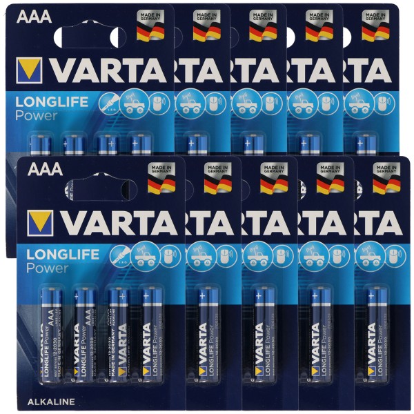 Carte Blister Varta High Energy Micro / AAA 4903 10x