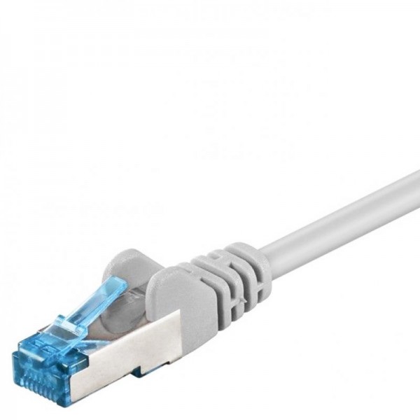 Câble LAN / réseau à double blindage pour connecter vos composants réseau avec 2x prises RJ45, seulement 25 cm de long
