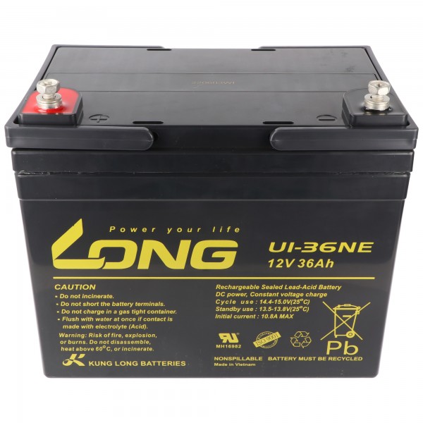 Kung Long U1-36NE Batterie Batterie 12 Volts 36Ah avec