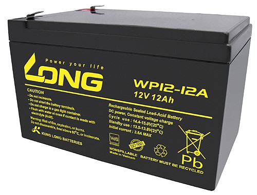Kung Long WP12-12, 12Volt, 12Ah VDS G100036, Faston 6.3mm