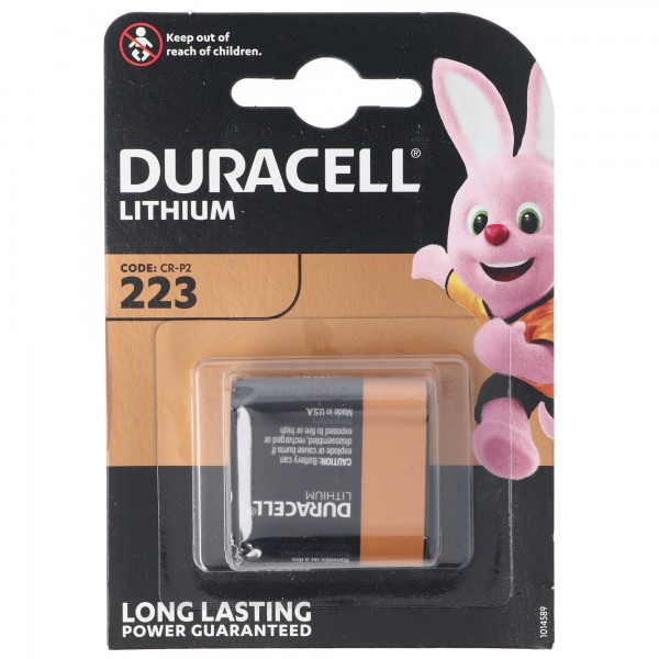 Photobatterie Duracell CR-P2 CRP2 Ultra DL223 Lithium 6V, 1400mAh dans le 1er blister