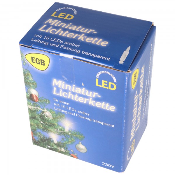 Guirlande lumineuse LED EGB 10 LED transparente / ambre